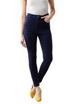 Miss Chase Women's Skinny Fit High Rise Regular Length Stretchable Denim (Plus Size) Jeans (MCAW17DEN02-03-360-32, Stormy Blue, 32)