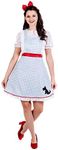 Fun Shack Dorothy Costume Adult Women, Dorothy Halloween Costume, Adult Dorothy Costume Adults, World Book Day Costume Adult - XX-Large