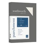 Southworth Parchment Paper, 8.5" x 11", 32 lb/120 gsm, Ivory, 250 Sheets - Packaging May Vary (SOUJ988C)