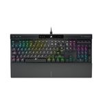 Corsair K70 RGB PRO Wired Mechanical Gaming Keyboard (CHERRY MX RGB Red Switches: Linear and Fast, 8,000Hz Hyper-Polling, PBT DOUBLE-SHOT PRO Keycaps, Soft-Touch Palm Rest) QWERTY, NA - Black