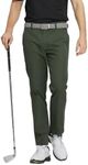 M MAELREG Dress Pants for Men Straight Fit Stretch Quick Dry Lightweight 5 Pockets Business Casual Golf Pants Men Olive Green