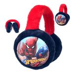 FEIFEI'S BOW Kids Boy Girl Spiderman Elsa Earmuffs Winter Fleece Thermal Outdoor Warm Plush Ear Warmer (Spiderman2)