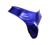 Sissy Pouch Panties Size 48"-50" Men's Bikini Briefs Thong Girly Underwear Sexy for Men-(Blue,XXXL)