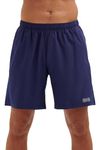 Time To Run Men's Trail Spirit Running/Gym/Training/Workout/Jogging Short With Rear And Side Pockets And Quick Dry Liner Small Midnight Blue