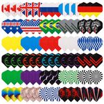 Deetenks 90PCS Dart Flights 30 Sets Dart Standard Flights Replacement Feather Tail Wing Dart Accessories