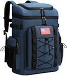 Maelstrom Cooler Backpack,50 Can Insulated Soft Backpack Cooler,Portable Lightweight Leakproof Cooler Bag,Large Capacity Beach Cooler,Waterproof Lunch Backpack for Men Women-Blue