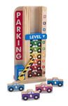 Melissa & Doug Stack & Count Wooden Parking Garage With 10 Cars