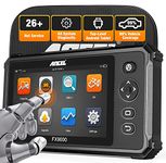 ANCEL FX9000 Professional Touchscreen OBD2 Scanner, Auto VIN Quick Diagnostic Scan Tool Read/Erase Engine ABS SRS Airbag Transmission TPMS Error Codes ABS Bleeding/SAS/EPB/Oil Light Reset Black