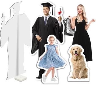 Custom Life Size Cardboard Cutout Personalized Picture Card Board Cut Outs Life-Size Funny Stand Up for Wedding, Graduation, Birthday, Christmas, Anniversary 1-6 ft