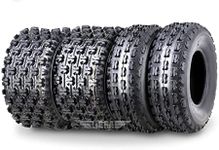 Set 4 WANDA Sport ATV Tires 22x7-11 Front & 22x10-9 Rear GNCC (Grand National Cross Country) Race Tires Compatible for Honda Recon 250 Suzuki Ozark 250