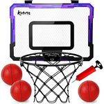 Kiztoys Basketball Hoop for Kids, Mini Basketball Hoop, Basketball Hoop for Bedroom, Basketball Hoop Wall Mounted, Indoor Hoop Wall Mounted Basketball Toy with 3 Balls