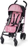 Chicco Liteway Stroller, Compact Fold Baby Stroller with Canopy, Lightweight Aluminum Frame Umbrella Stroller, for Use with Babies and Toddlers up to 40 lbs. | Petal/Pink