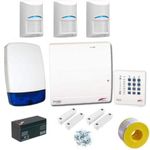 Wired Burglar Intruder Alarm Home Security Kit with Scantronic 9448-95 Panel and Bosch PIRs