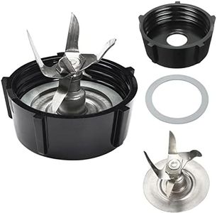 WADY Blender Blade for Osterizer with a Rubber O Ring Seal Gasket & Blender Jar Bottom & 6 Point Fusion Blade Replacement Parts