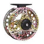 Maxcatch ECO Fly Reel Large Arbor with Diecast Aluminum Body(2/3wt 3/4wt 5/6wt 7/8wt)(ECO Fly Reel Rainbow Trout,7/8 weight)