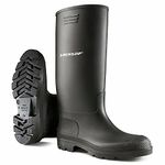 DUNLOP Unisex Wellingtons Boots Ladies Women Mens Wellies Fully Waterproof Snow Rain Muck Outdoor Mud Shoes Welly (Black, 9)