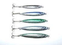 FFT 5 x Pilchard Kit Set of Assorted Spinner Lures 20g 30g 40g Mackerel Bass