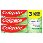 Colgate Sparkling White Whitening Toothpaste - Mint Zing - Professional Teeth Whitening with Sensitivity and Enamel Protection for a Fresh Clean Smile - Dentifrice for Daily Oral Care 120 mL Pack of 3