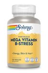 Solaray Timed Release Mega Vitamin B-Stress - Energy,Skin, Hair - Lab Verified - Vegan - Gluten Free 120 VegCaps