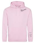 Mama Hoodie Personalised, Mama Custom Hoody with Names, Mum Name on Sleeve