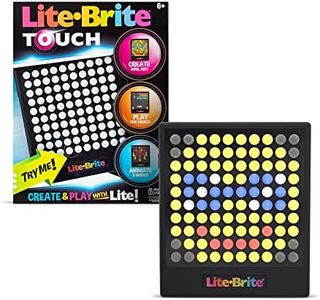 Lite-Brite Touch - Create, Play and Animate - Light Up Portable Stem Sensory Learning Toy, Creative Art Stem Toy for Girls, Boys, Unisex, Toddler, Holiday, Birthday, Gift, Ages 6+