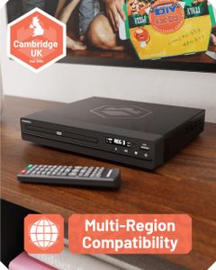 Oakcastle Compact DVD Player – Portable, USB Playback