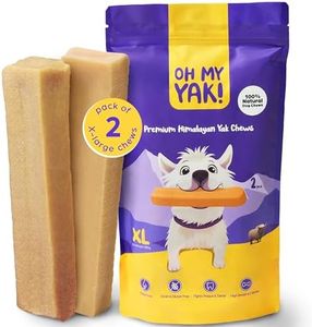 Oh My Yak Premium Yak Chews for Dogs Large XL (Pack of 2) 280g, Dog Chews Long Lasting Natural, Yak Milk Dental sticks, Natural Dog Chews, Long Lasting Dog Chew, Yak Milk Dog Chew, Large Dog Chews