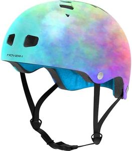 Hover-1 Sport Helmet | Hardshell Helmet with Lightweight Design, Inner Soft Padding for Comfort, Removable and Washable Liner, Large, Tie-Dye