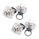 Toyvian 12Pcs Flashing Led Light up Ring Toys, Diamond Bling Rings LED Glow Rings for Birthday Bachelorette Bridal Shower Party Favors