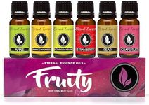 Fruity Gift Set of 6 Premium Grade Fragrance Oils - Apple, Mango Madness, Honeydew Melon, Strawberry, Pear, Grapefruit - 10Ml - Scented Oils