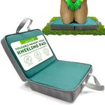 Green Thumbz Kneeling Pad - 1 Pack Foldable Memory Foam Kneeling Pad with Carry Handle and Zipper - Portable Green Kneeling Cushion for Gardening, Exercise, and House Repairs