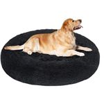 ZEXSAZONE Round Donut Washable Dog Bed for Extra Large Dogs l Extra Large Bed for Large Dogs l Adult Dogs l XL and XXL Dog Bed for Giant Dogs l Pets in Winter Season