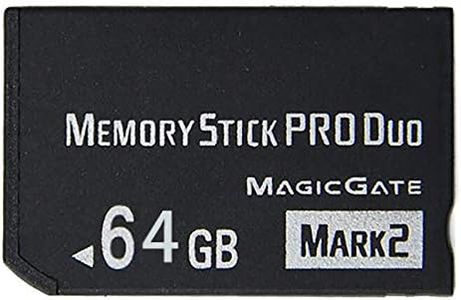 LICHIFIT 8/16/ 32/ 64GB Memory Stick Pro Duo Memory Card Thumb Drive Flash Drive Bulk for Sony PSP 2000 3000 High-Speed Black