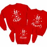 Reindeer Matching Family Christmas Jumper | Sweatshirts | Family Xmas Tops | Matching Family Christmas Outfits | Festive Family Gift For Her Him