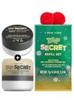 I DEW CARE Dry Shampoo Powder Limited Edition - Tap Secret Refill Set | With Black Ginseng, Non-aerosol, Benzene-free, Mattifying, Travel Size, Dry Scalp Shampoo, Christmas Gifts, 0.24 oz. x 2EA