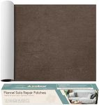 Azobur Sofa Fabric Repair Patch, Oversized Microfiber Patch，Self Adhesive Fabric Sofa Patch Repair Fabric,Super Cost-Effective Combination (Dark Brown)