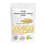 Mountain Bawarchi Fresh Peeled Garlic 500 grams | White Garlic Clove | Garlic Peeled 500 grams, Pack of 1