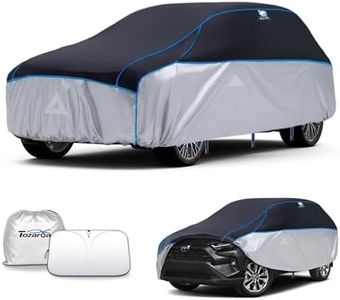 Hail Protector Car Cover for SUV(Length:Length:182"-190") + Gift Windshield Sunshade, Multi-Layered EVA Hail Proof Car Cover, Padded Car Hail Protector Blanket for RAV4, CRV, Q5, Equinox, Rogue etc.