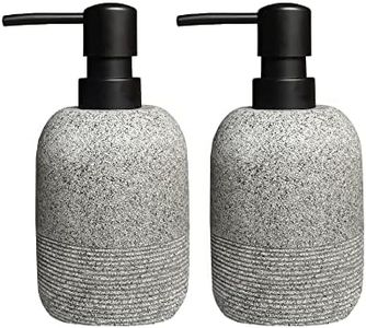 2pcs/Set Gray Soap Lotion Dispenser with A Spare Pump,Liquid Hand Soap Dispenser Sets for Bathroom Countertop, Soap Dispenser for Kitchen.