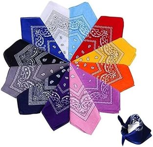 13 Original Paisley bandannas/bandannas of Hair Color Choice, Printed Headband with Denim Bandana for Men Scarf