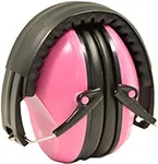 G & F Products Earmuff Hearing Protection with Low Profile Passive Folding Design 26Db NRR & Reducesup To 125Db Noise Reduction, For Both Aduit & Kids Adjustble Headband, Pink, 13010PK