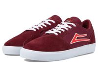 Lakai Men's Cardiff Skate Shoes - Breathable Casual Sneakers, Burgundy Suede, 9.5 UK