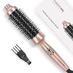 Thermal Brush, 1.5"/40mm Heated Round Brush, Ionic Hot Brush Create Shinier & Smoother Curls, Not for Blow Drying, Fast Heating, Dual Voltage, 60Mins Auto Shut Down, Gold
