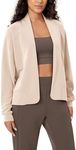 ODODOS Women's Modal Soft Open Front Cardigans Long Sleeve Casual Wrap Outwear, Beige, Small