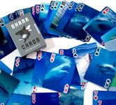 Kikkerland Lenticular 3-D Shark Poker-Size Playing Cards