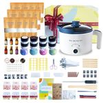 Ksedcon Complete Candle Making Kit with Wax Melter, 12 Packs Soy Wax for Candle Making, DIY Candle Wax Melts Kit for Adult Beginner, Candle Maker Kit to Make Scented Candles