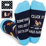 Zmart Chicken Socks Women Rooster Socks With Sayings Farm Animal Socks, Funny Chicken Mom Rooster Lover Gifts Men