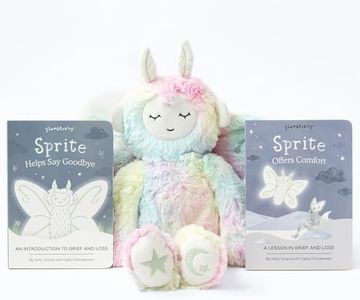 Slumberkins 14" Rainbow Sprite Kin & 2 Board Books Complete Set Bundle | Supports Grief & Loss, Acceptance & Resilience | Social Emotional Tools for Ages 0+ (Rainbow Sprite Kin Plush + 2 Board Books)