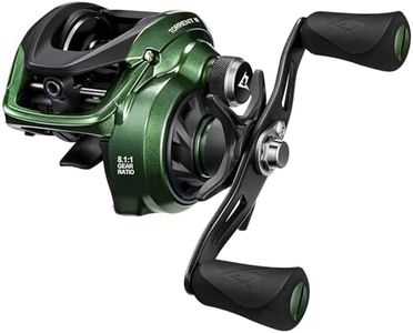 Piscifun Torrent II Baitcaster Fishing Reel, 20LB Max Drag Baitcasting Reel with Magnet Braking System, 6+1 Stainless Steel Bearings, 8.1:1 Gear Ratio Casting Reel, Green Left Hand Retrieve