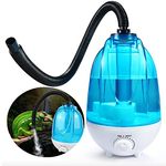 Chestnut-YX 4L Reptile Tank Humidifier Amphibians Fogger Vaporizer Ultra-silent Mist Maker with Adjustable Button and Flexible Hose for Lizards Chameleons Snakes Turtles Frogs